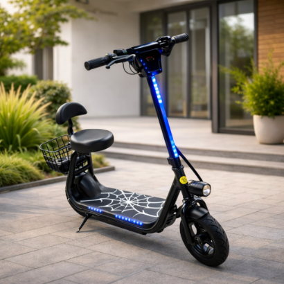 صورة سكوتر كهربائي بكرسي وسلة 250 واط و 36 فولت